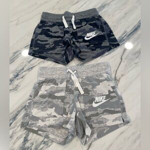 Nike Camo Shorts - Dark Gray/Navy Camo and Light Gray/Green Camo